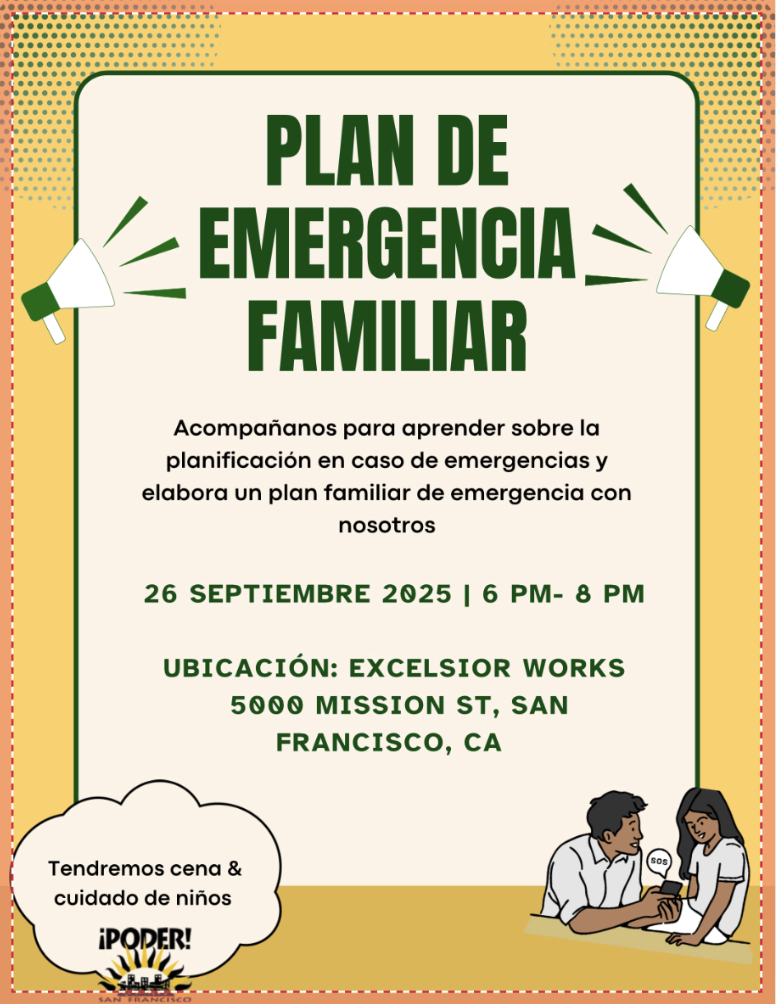 Poder Sf Taller '¡Plan de Emergencia Familiar!' - Poder SF
